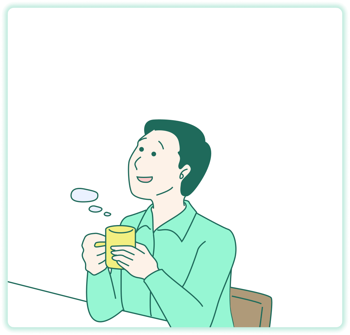 問い合わせ対応に開放された男性