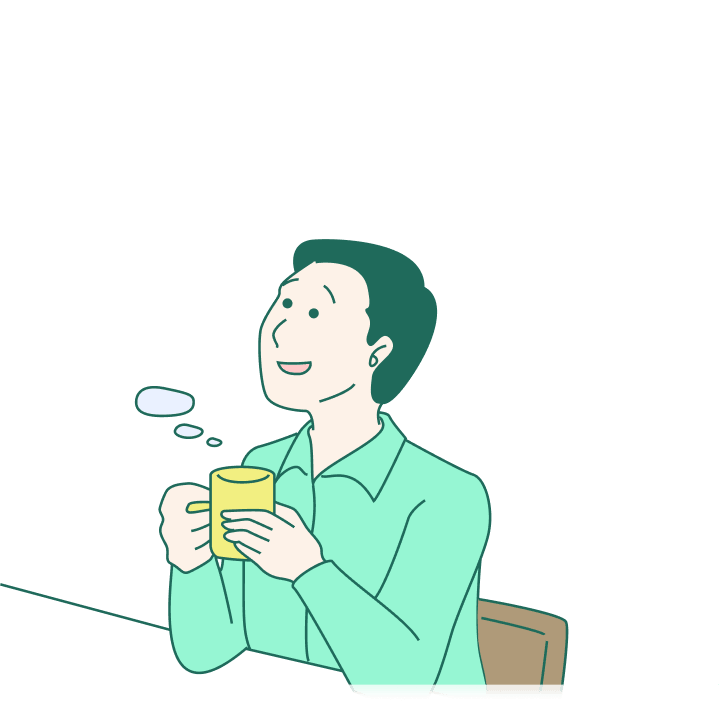 問い合わせ対応に開放された男性